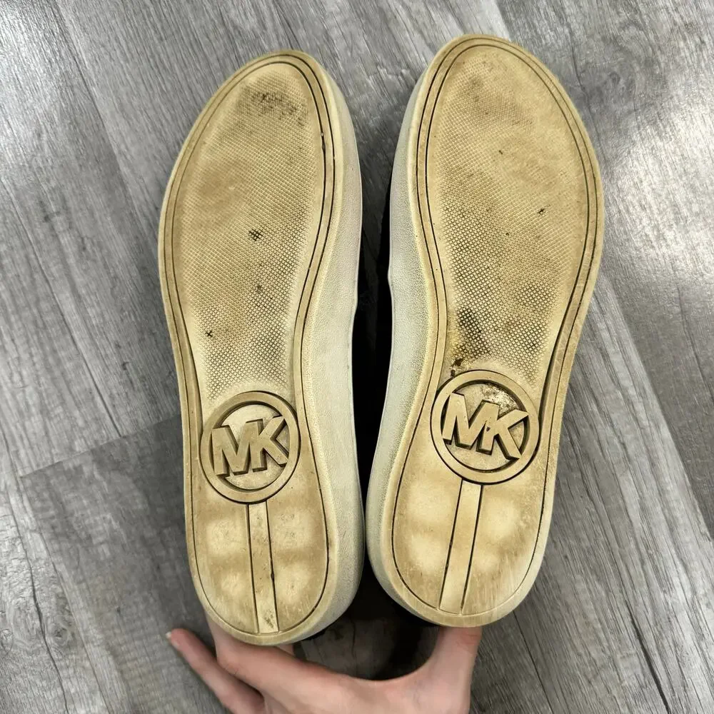 MICHAEL Michael Kors Womens Keaton Casual Shoes Suede Black Size 7 1/2